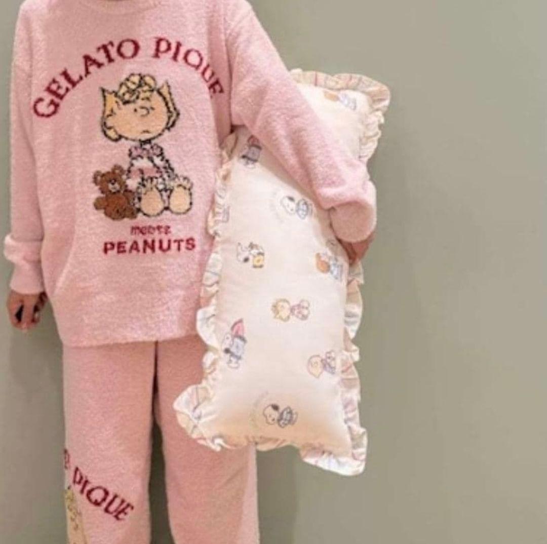 ジェラートピケ×スヌーピー【PEANUTS】オリジナルアート 総柄ロングピロー