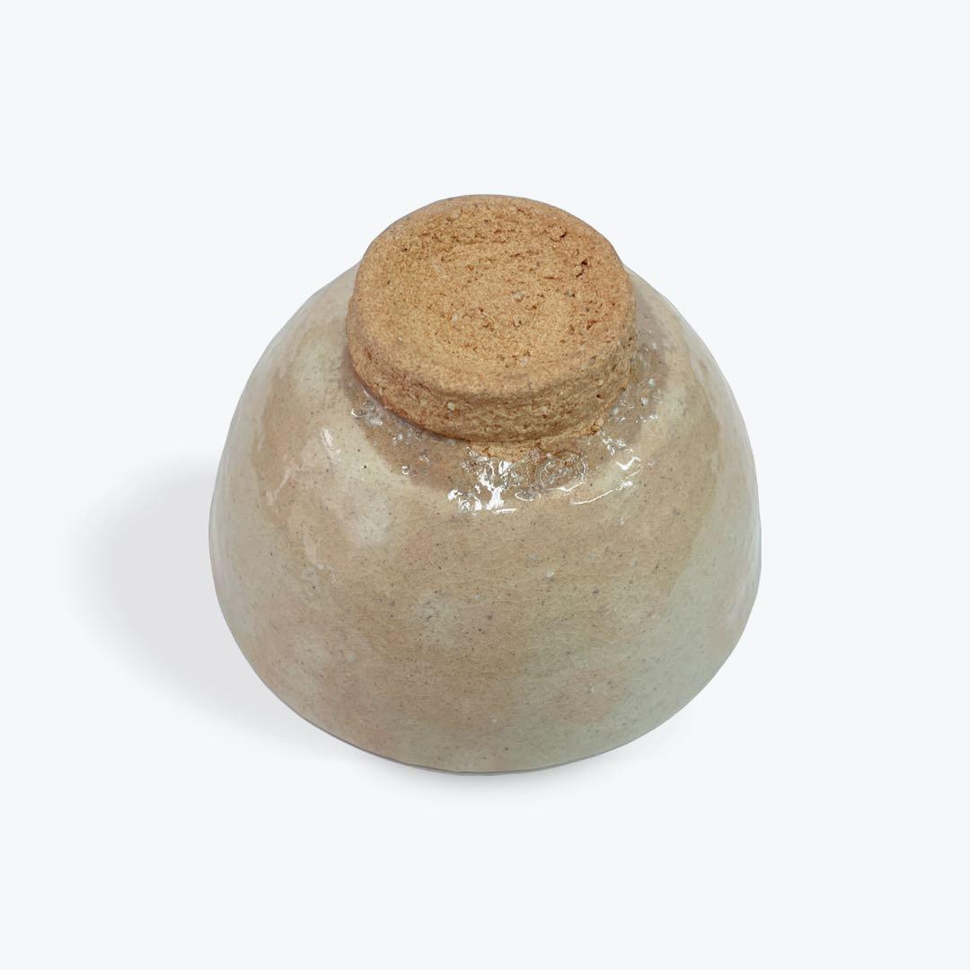 萩焼　萩白釉縁彩茶碗　茶道具　抹茶碗