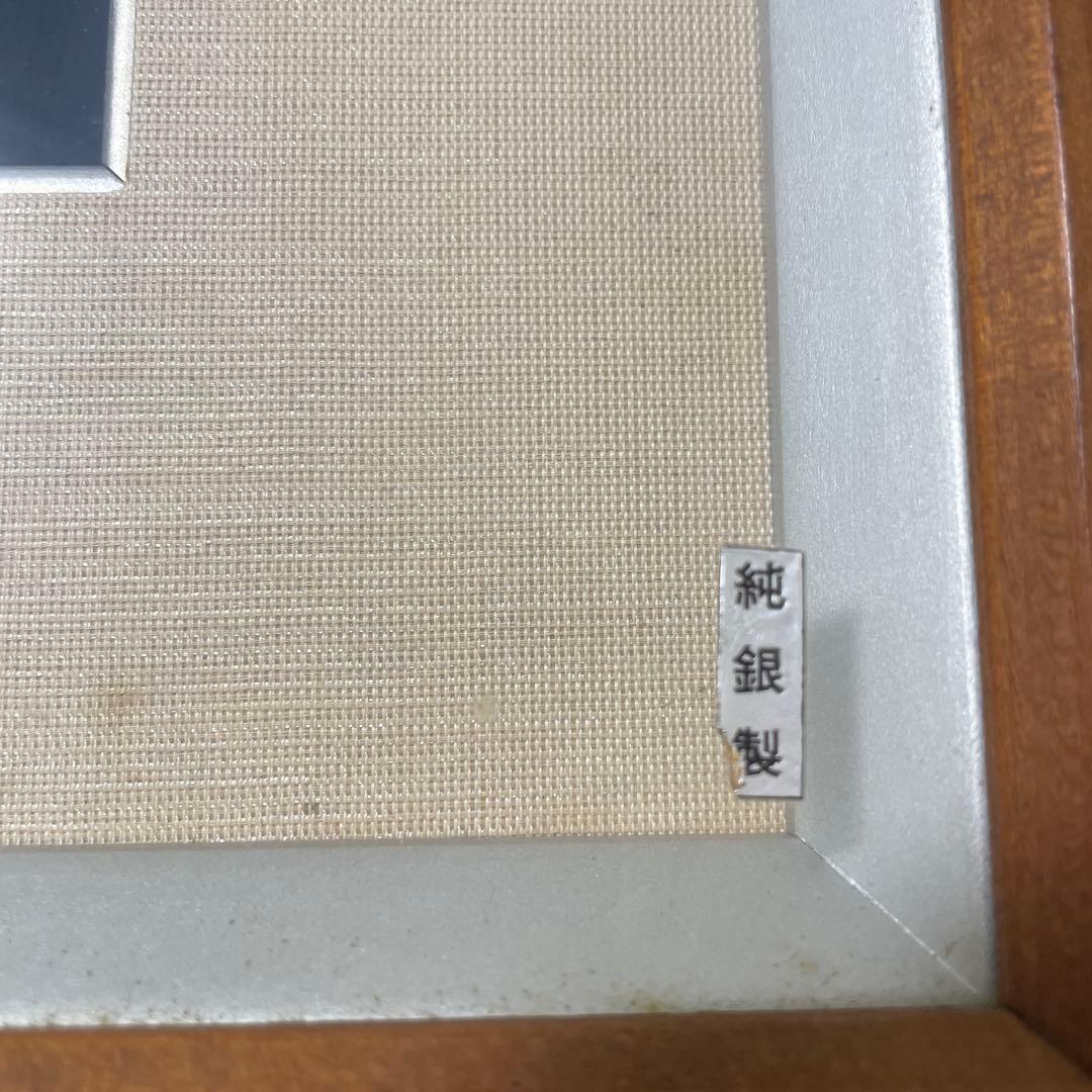 純銀製 花のアート作品