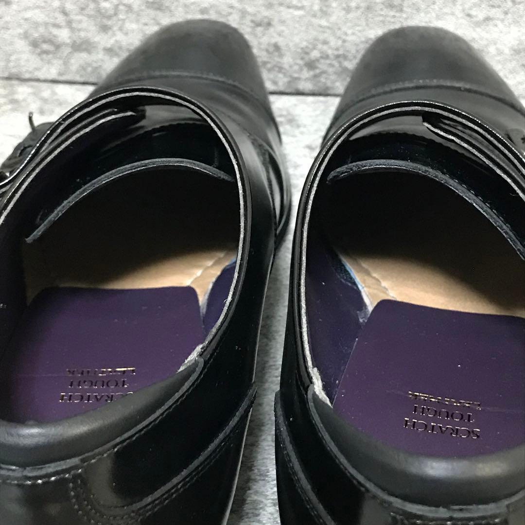 【美品】REGAL 24.5cm ダブルモンクストラップ スクラッチタフレザー