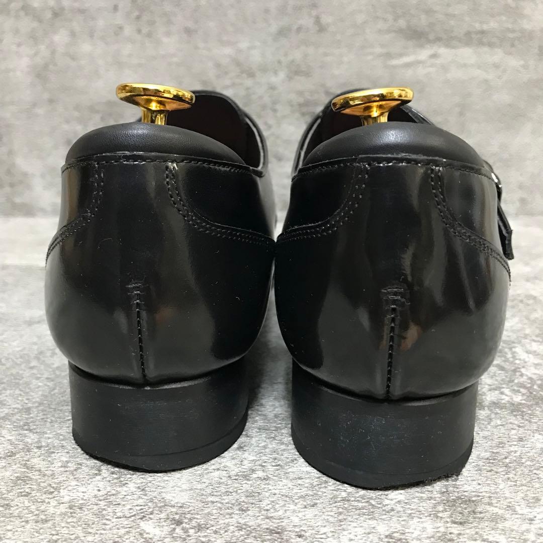 【美品】REGAL 24.5cm ダブルモンクストラップ スクラッチタフレザー