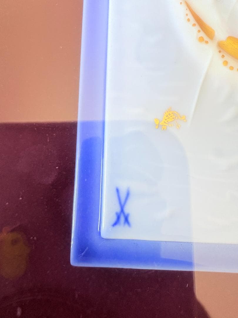 マイセン　陶板　アラビアンナイトより「ゴンドラ」プラーク