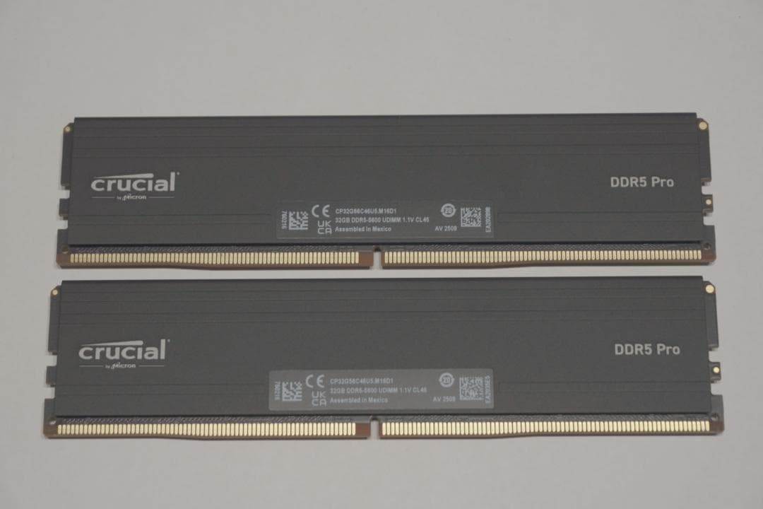 メモリー Crucial Pro 64GB Kit (32GBx2) DDR5-5600