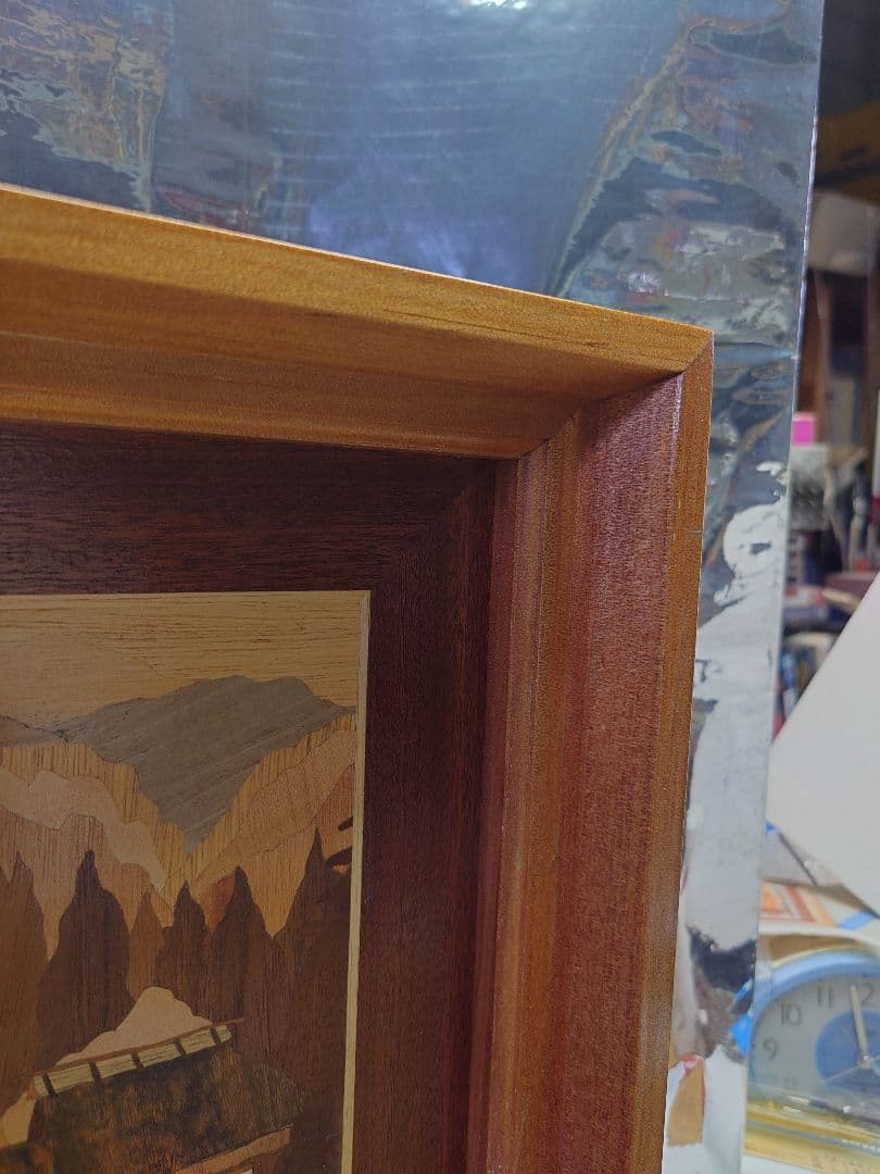 【日本の旅情シリーズ】 「大町の秋」 マーケタリー・木目象嵌 No.5