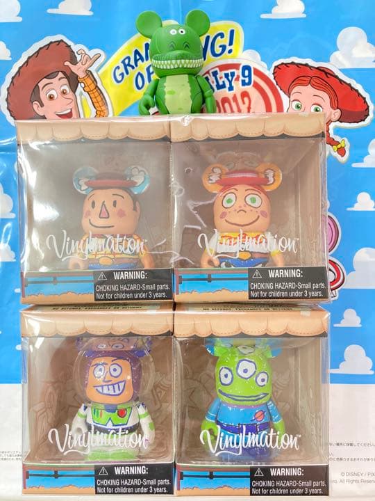 トイストーリー バイナルメーション 新品 未開封 ウッディ + 美品 レックス