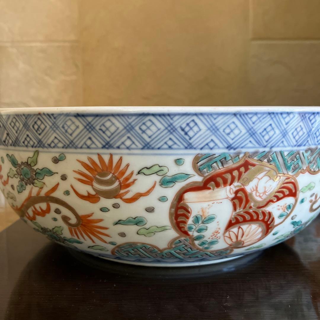 お値下げ 古伊万里 三つ組鉢 二重高台