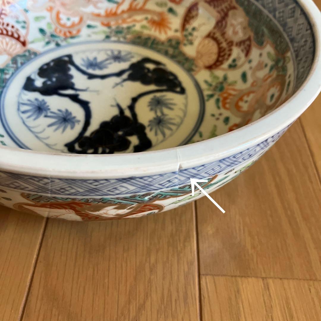 お値下げ 古伊万里 三つ組鉢 二重高台