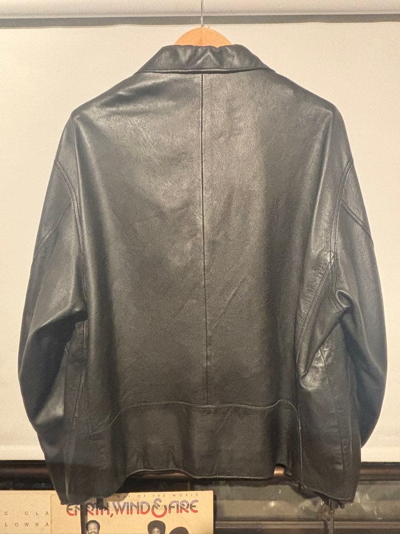 値下げ交渉可能 ラムレザープライムオーバーダブルライダースジャケット