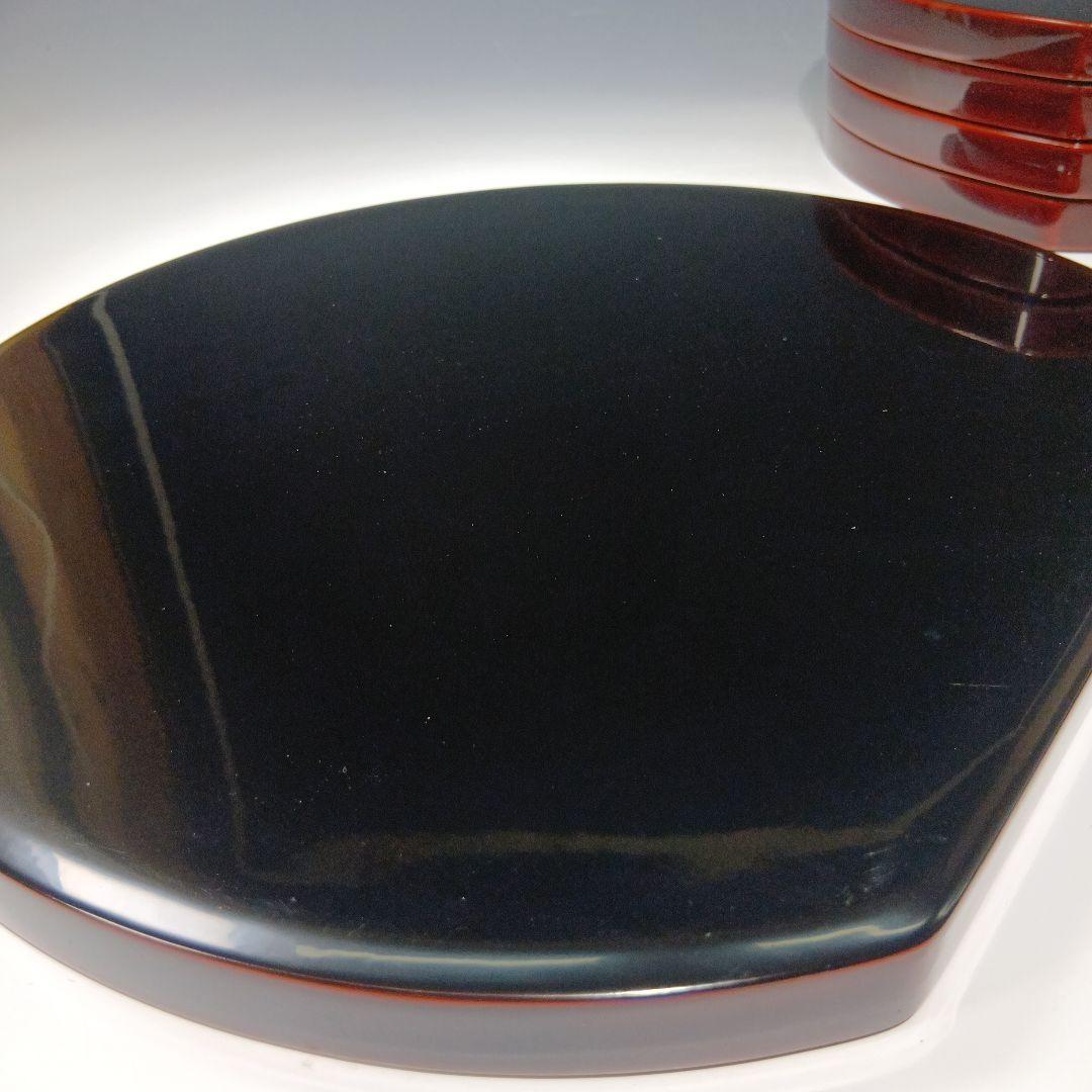 輪島塗　半月卓上膳　5枚　共箱