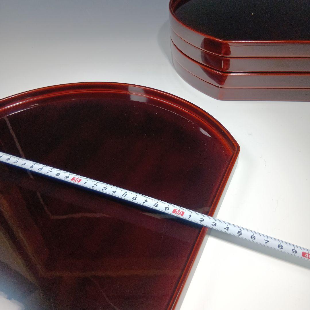 輪島塗　半月卓上膳　5枚　共箱