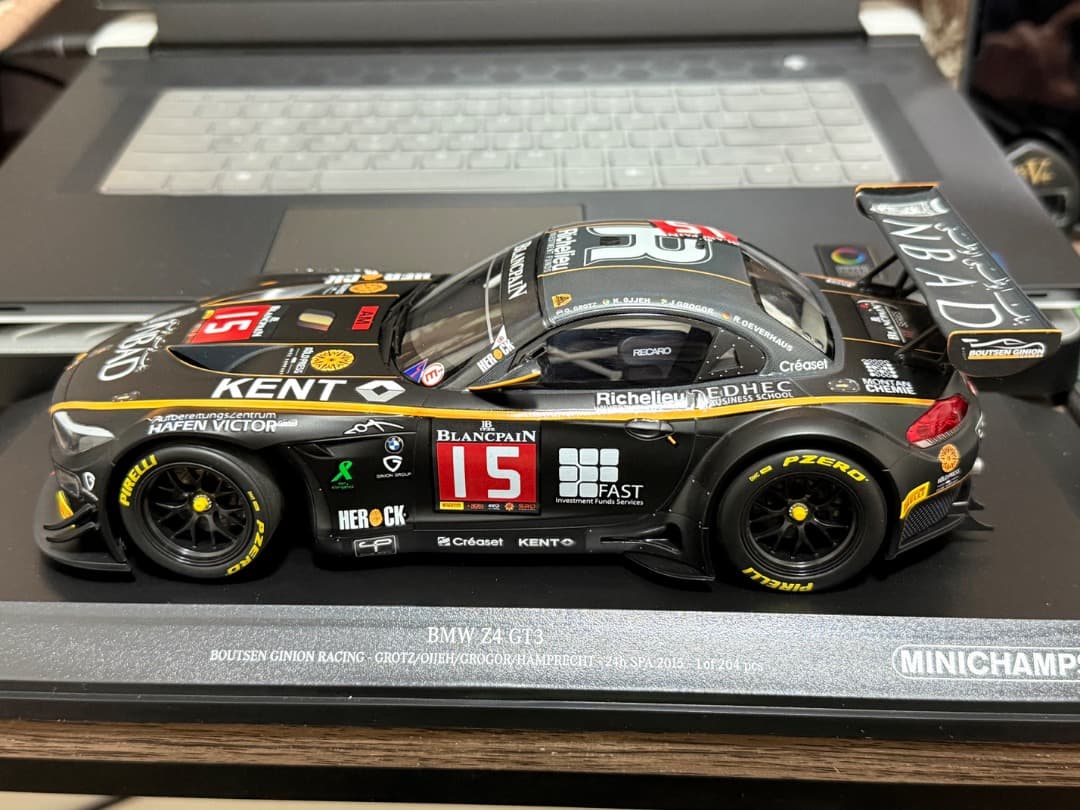 ミニカー BMW Z4 GT3 24h SPA 2015