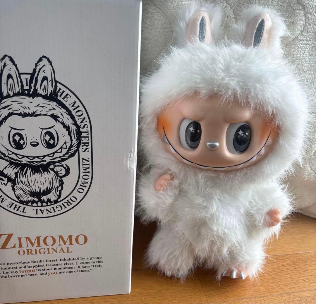 海外限定 ラブブ ジモモ ビッグサイズ 茶色白色セット38cm 頭ブブおまけ