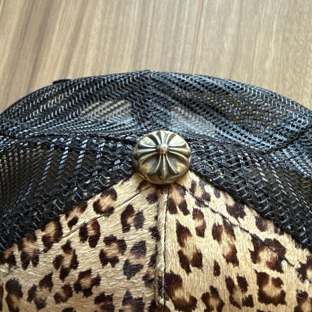 【美品】CHROME HEARTS ヒョウ柄キャップ