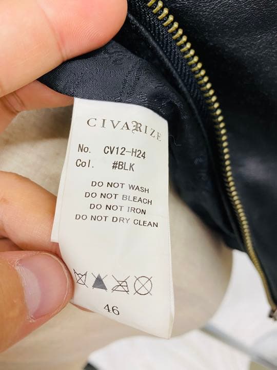 CIVARIZE シープスキン シングルライダースジャケットM143