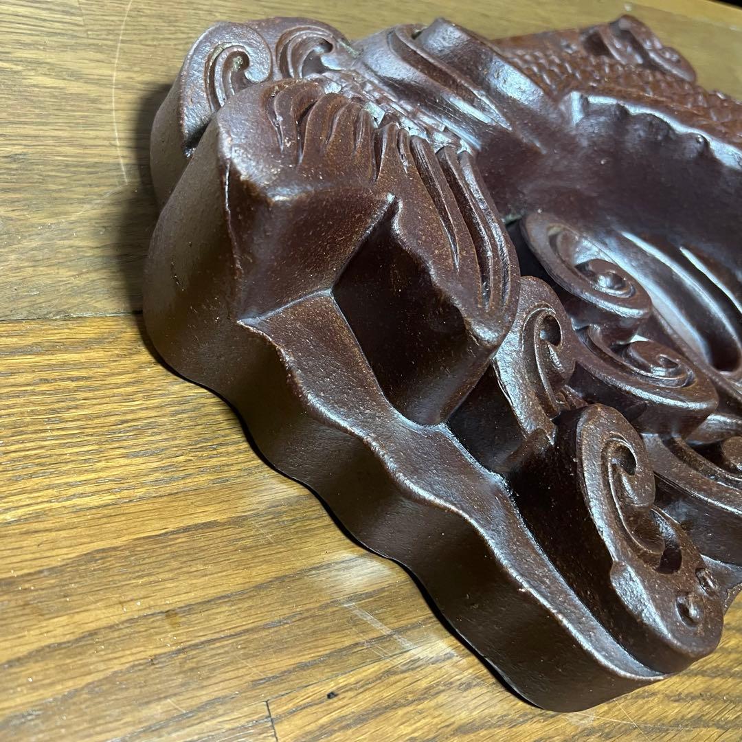 昭和レトロ 鯉 飾り瓦 越前瓦 越前焼 鬼瓦