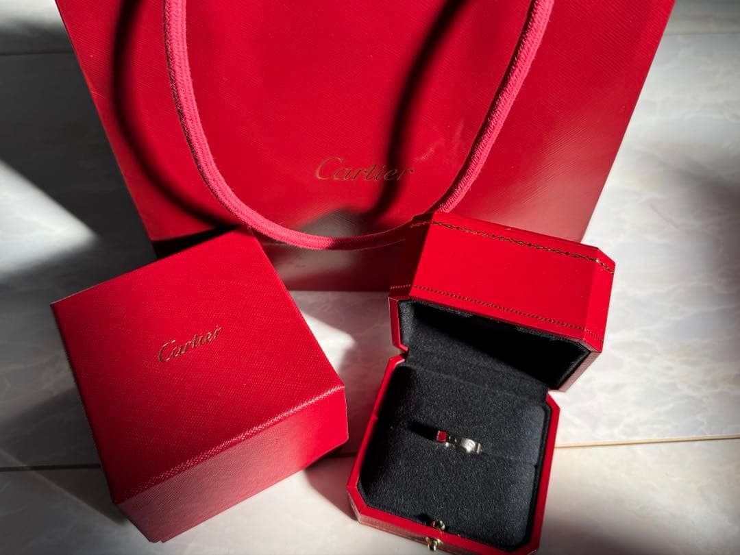 【52号】Cartier カルティエ ミニラブリング ホワイトゴールド