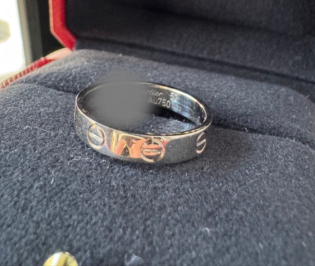 【52号】Cartier カルティエ ミニラブリング ホワイトゴールド