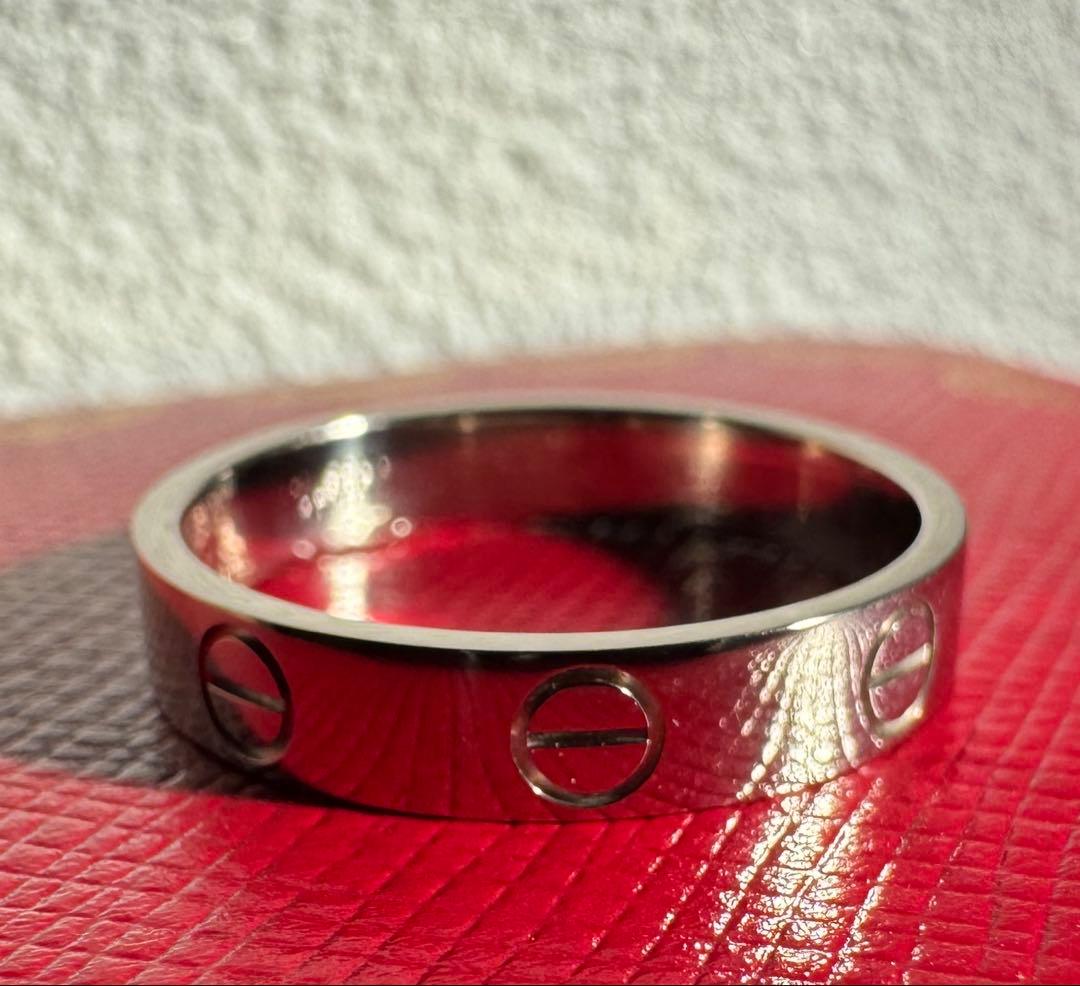 【52号】Cartier カルティエ ミニラブリング ホワイトゴールド