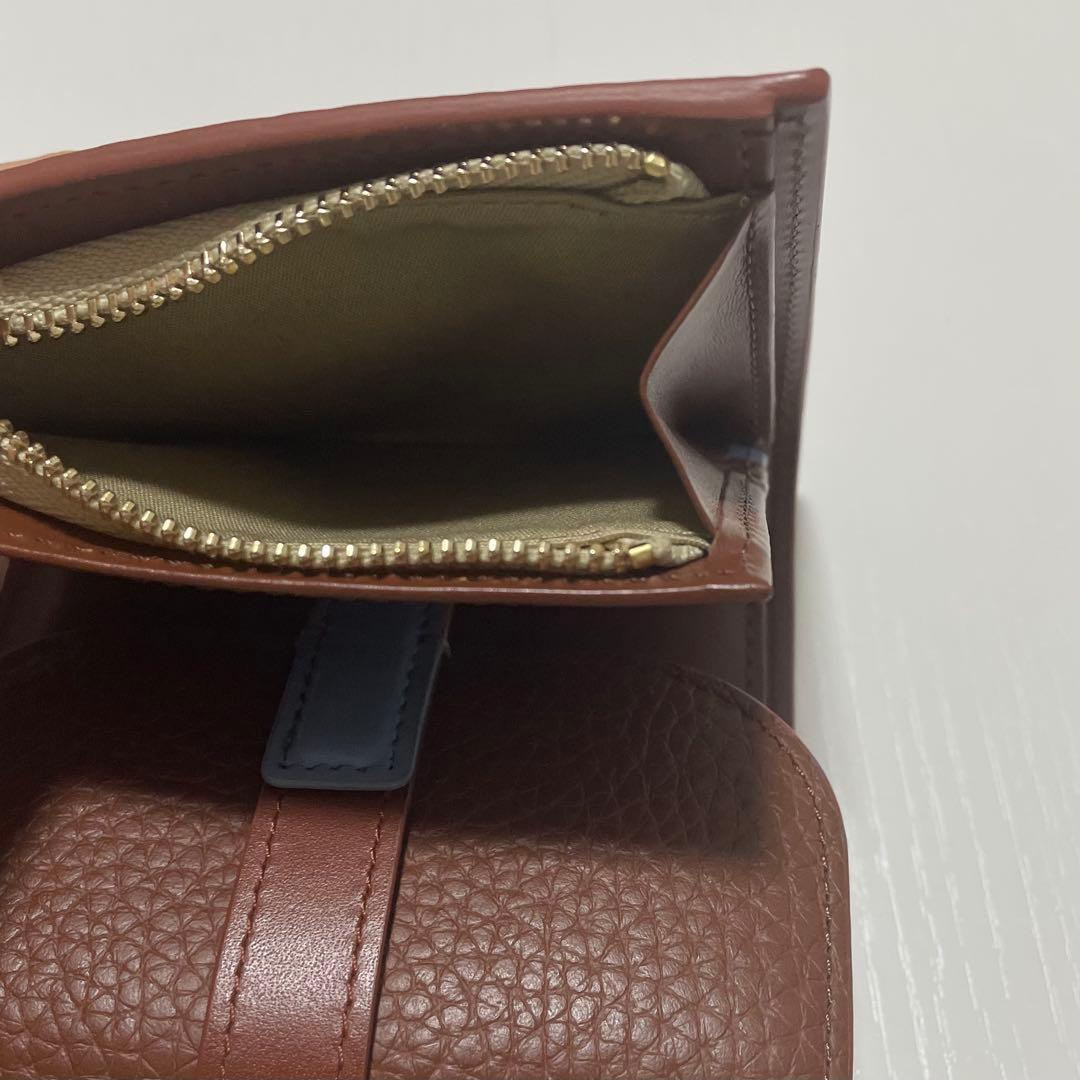 Paul Smith　ベルトストラップ 2つ折り財布　ブラウン　箱付き