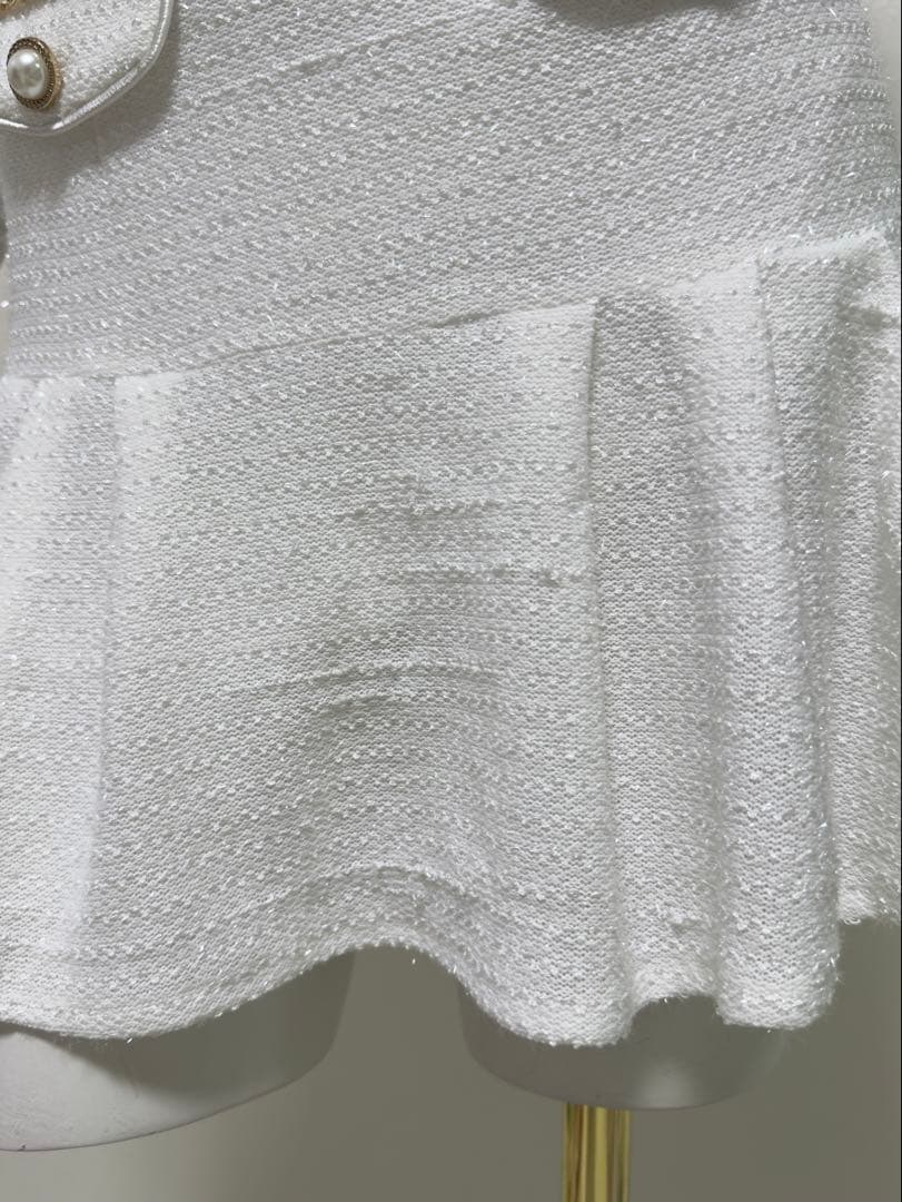 anストレッチありセットアップ・ツイードドレス