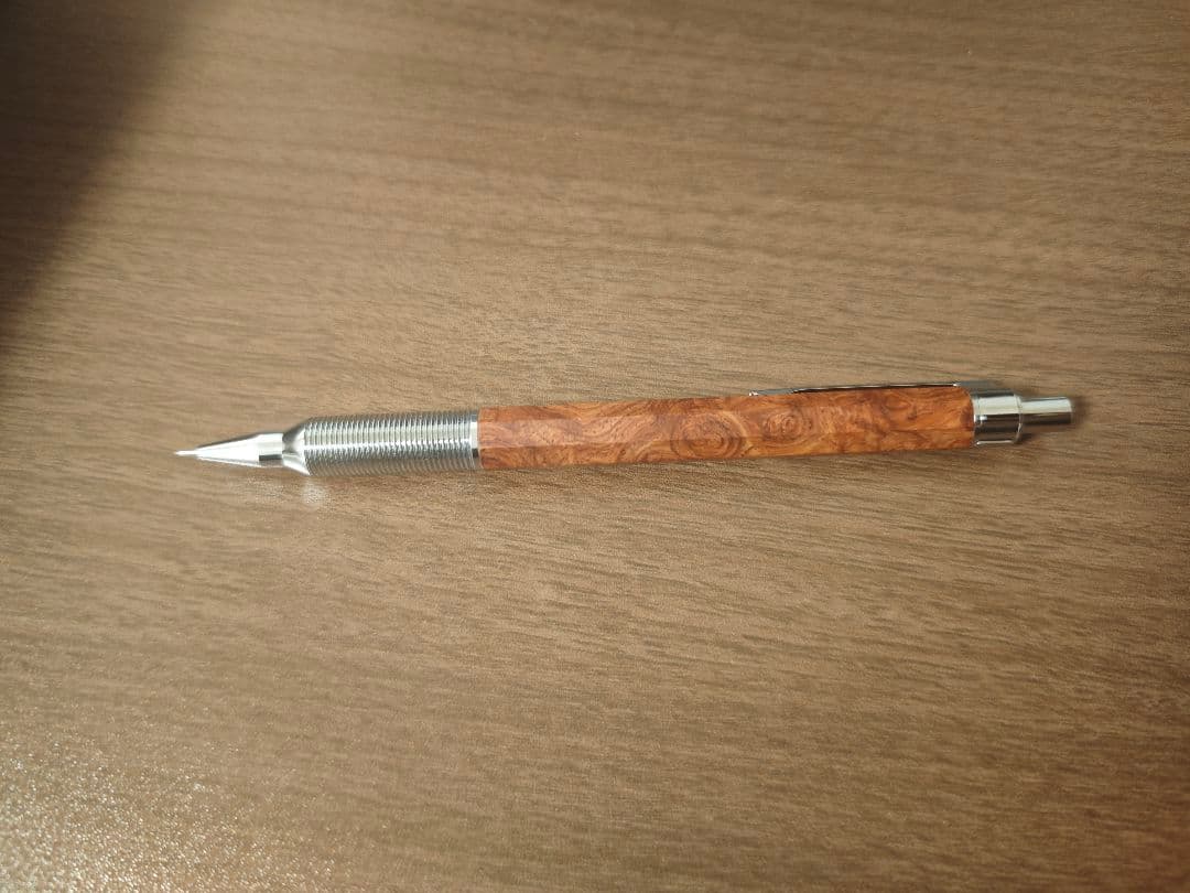 ラダイト　エバードロー 銘木モデル 花梨 瘤杢　Luddite シャーペン