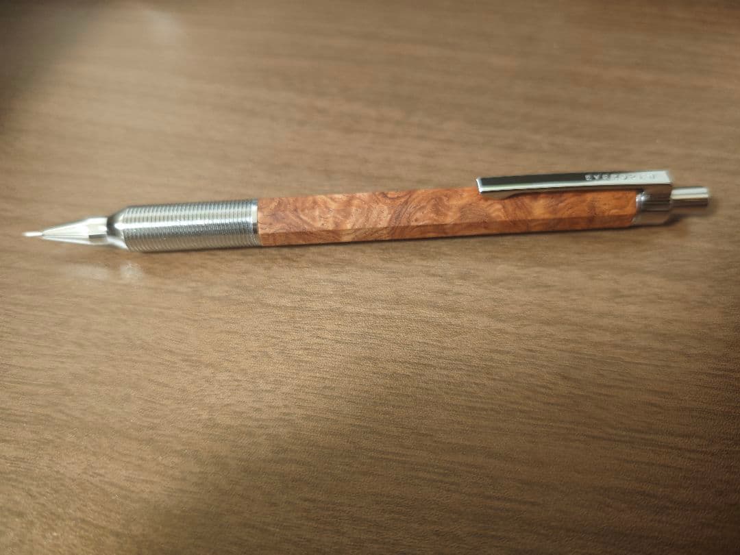 ラダイト　エバードロー 銘木モデル 花梨 瘤杢　Luddite シャーペン