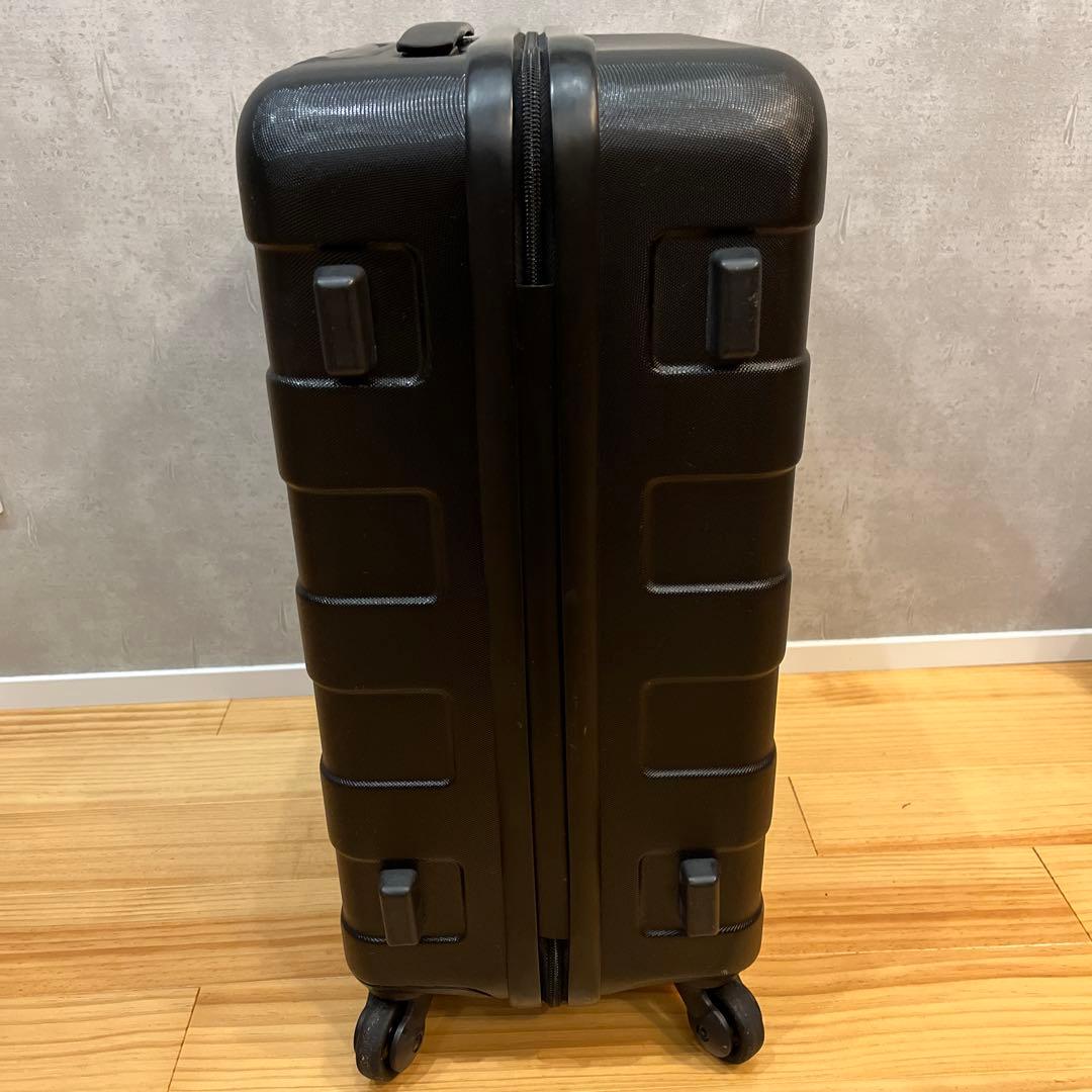 無印良品　キャリーバーの高さを自由に調節できるハードキャリー　黒　33L 鍵付き