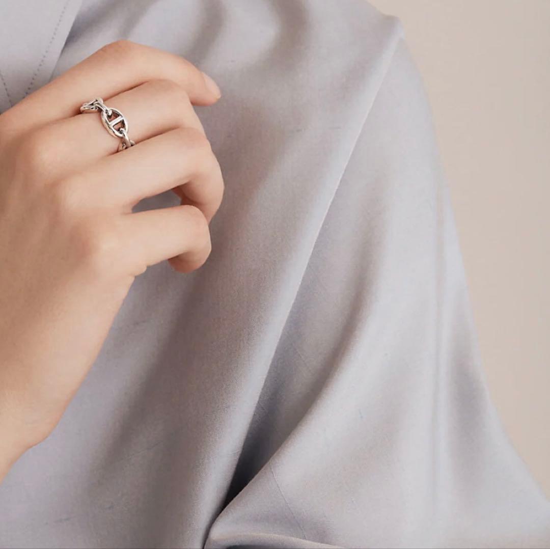 正規品＆超人気商品‼️ エルメス シェーヌダンクル アンシェネ シルバーリング