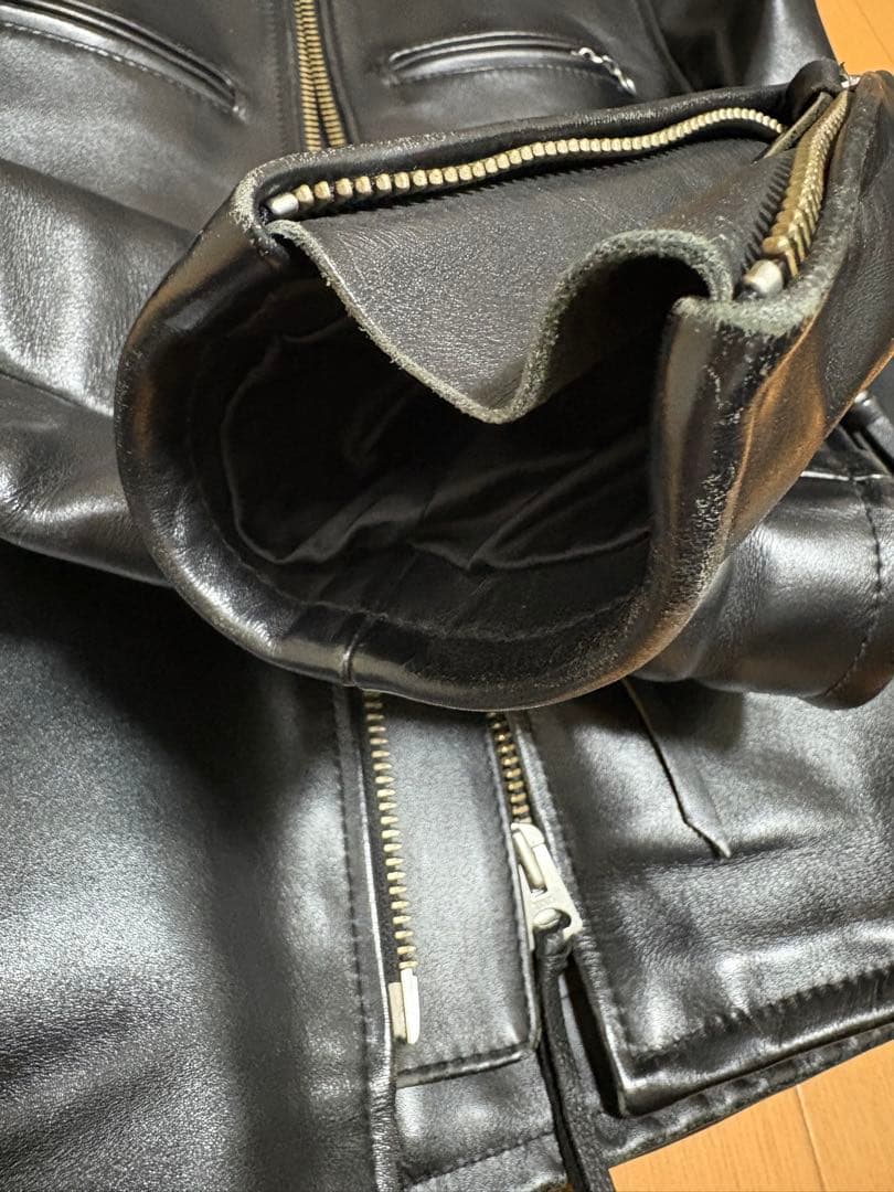 カドヤ／KADOYA／K’ｓLEATHER ／シングルライダース ／黒／M ／革