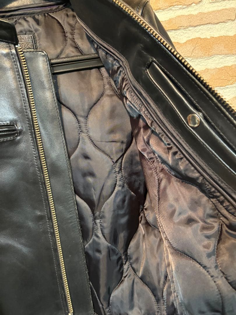 カドヤ／KADOYA／K’ｓLEATHER ／シングルライダース ／黒／M ／革