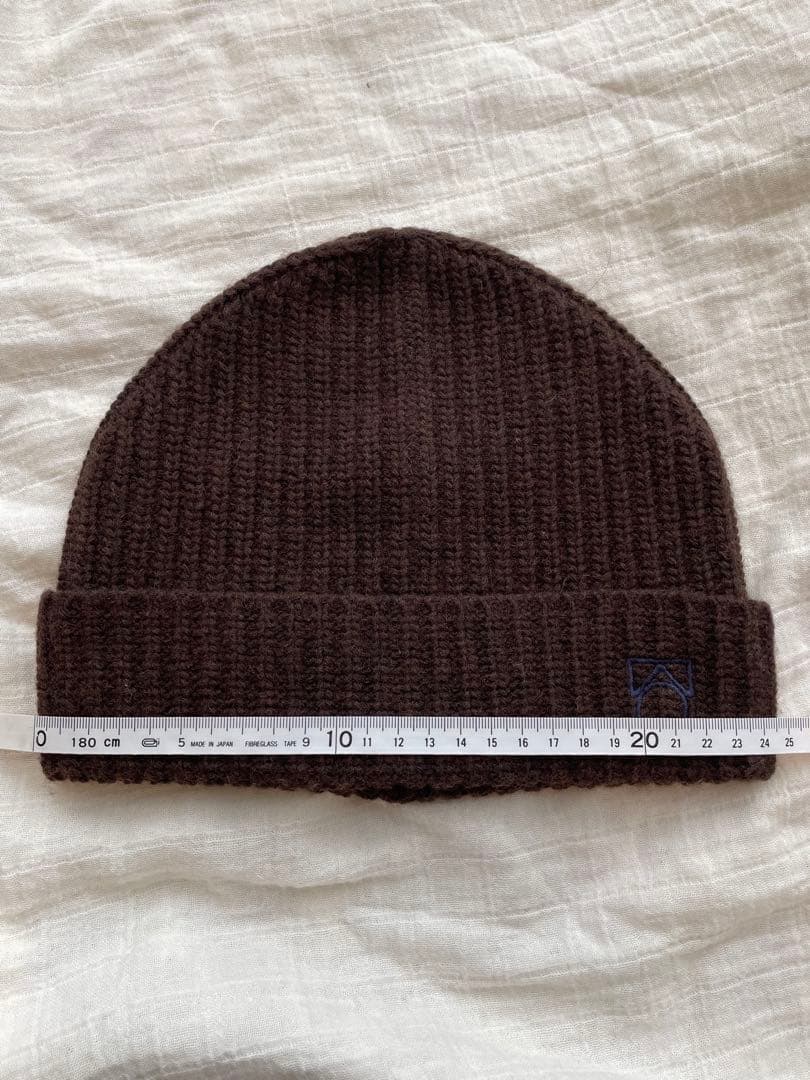 25aw main story ニット ビーニー ダークチョコレート M/L