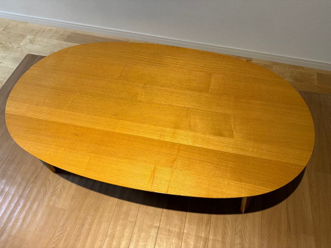 無印良品こたつテーブル楕円+ケーブル非売品