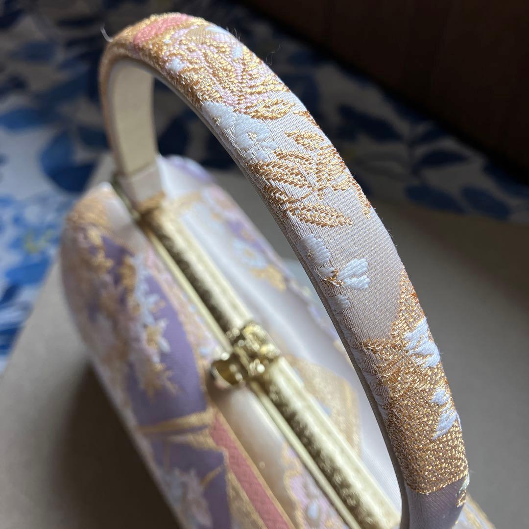 草履バックセット　織姫　正絹　西陣織　印伝　仕立屋甚五郎　草履Mサイズ