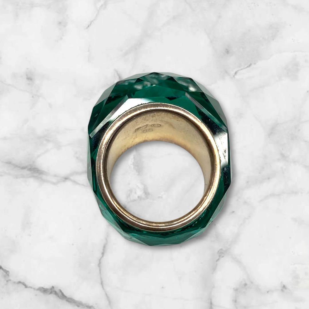 スワロフスキー ニルヴァーナ エメラルドグリーン リング 13号 275