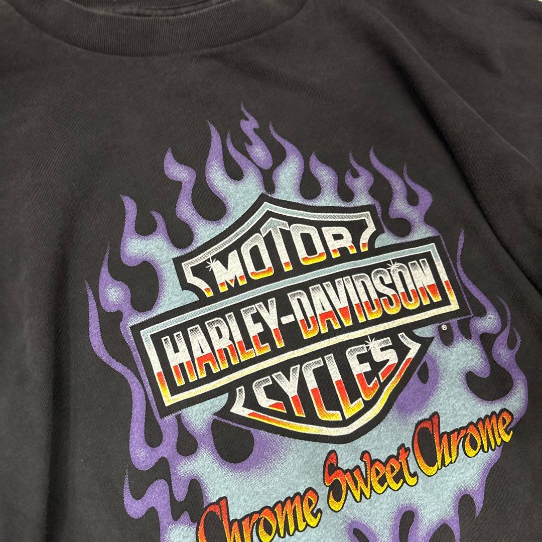 1992 HARLEY DAVIDSON フレイムス 長袖Tシャツ　XL