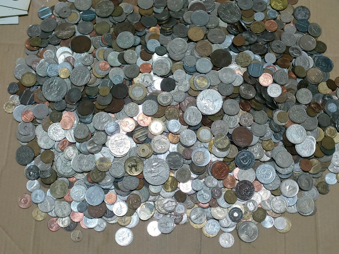 外国まとめ　アルバム　約15kg　外貨　外国硬貨　　硬貨　古銭