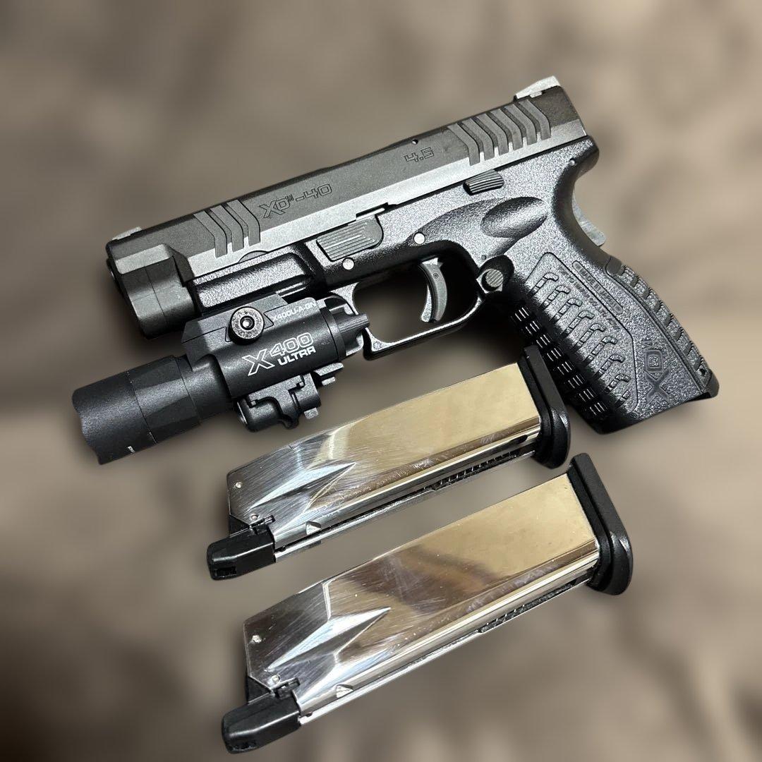 動作良好 東京マルイ ガスブローバック XDM 40 外装カスタム