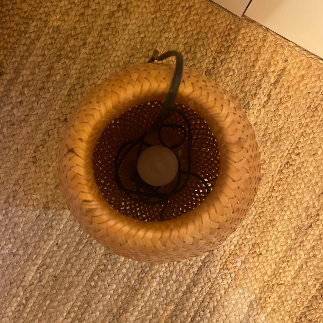 ❤️2点セットLED電球付き❤️ ラタン製シーリングライト E26ソケット対応