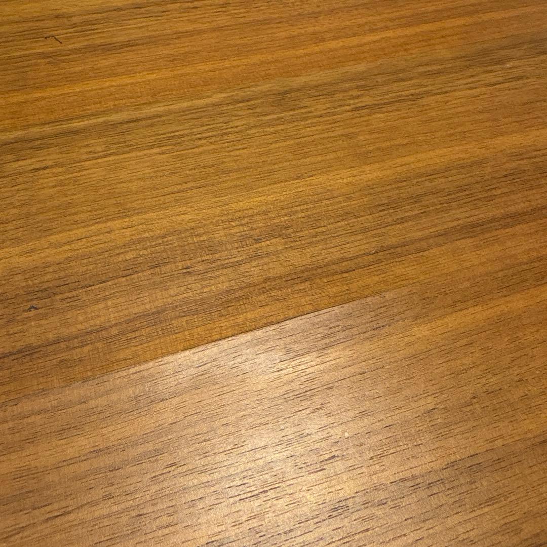 木製長方形テーブル ブラウン 斜め脚