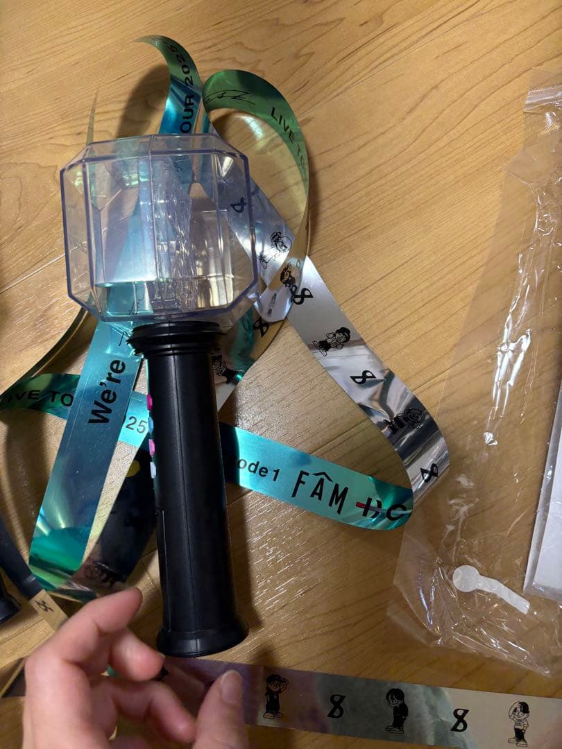 timelesz ペンライト 2025 tour FAM 2本セット　銀テープ