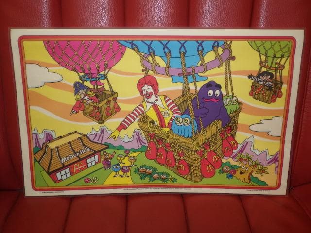 80’S★McDonald's★壁掛け★ポスター★39★ビンテージ★マクドナルド