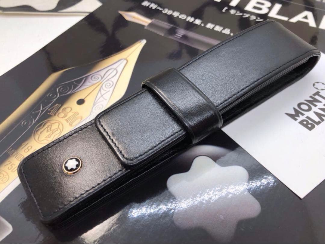 ⭐️完売のレアな1本差し美品マイスターペンポーチNo30301シエナ★モンブラン⭐️