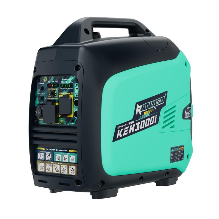 インバーター発電機 3.0kVA ガソリン発電機 静音 小型軽量 100V対応