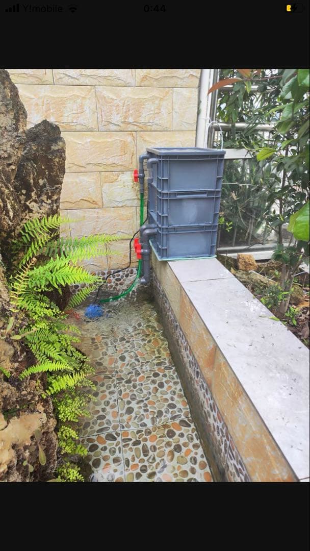 三段式万能濾過装置、濾過層濾過飼育濾過装置、外部フィルター(大)当日発送送料込み