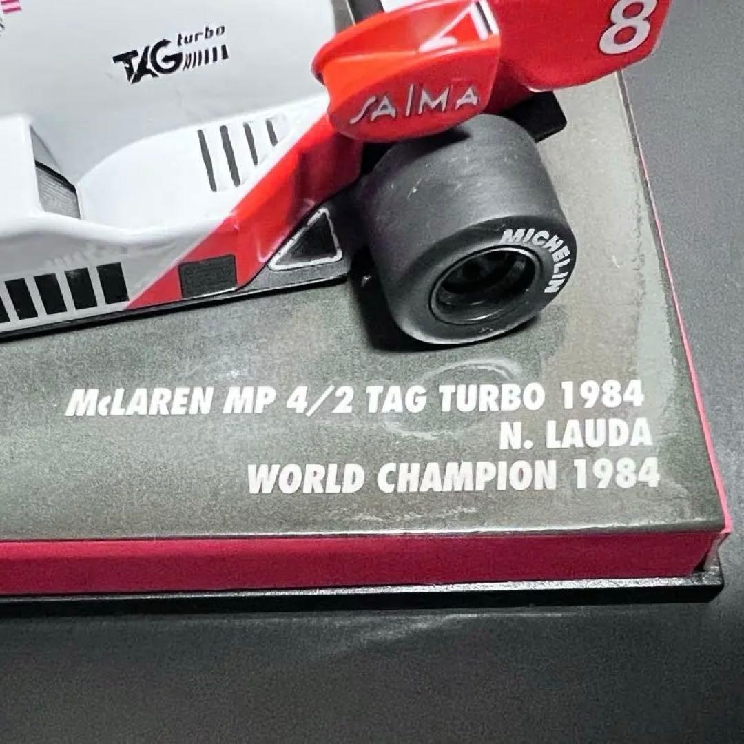 F1 McLaren MP4/8 ニキラウダ直筆サイン入りミニカー1/43