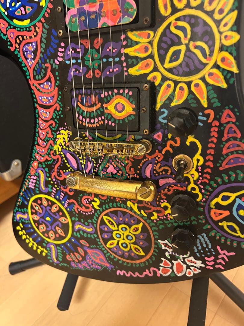 最終価格‼️モッキンバード モデル　サイケペイントギター　hide