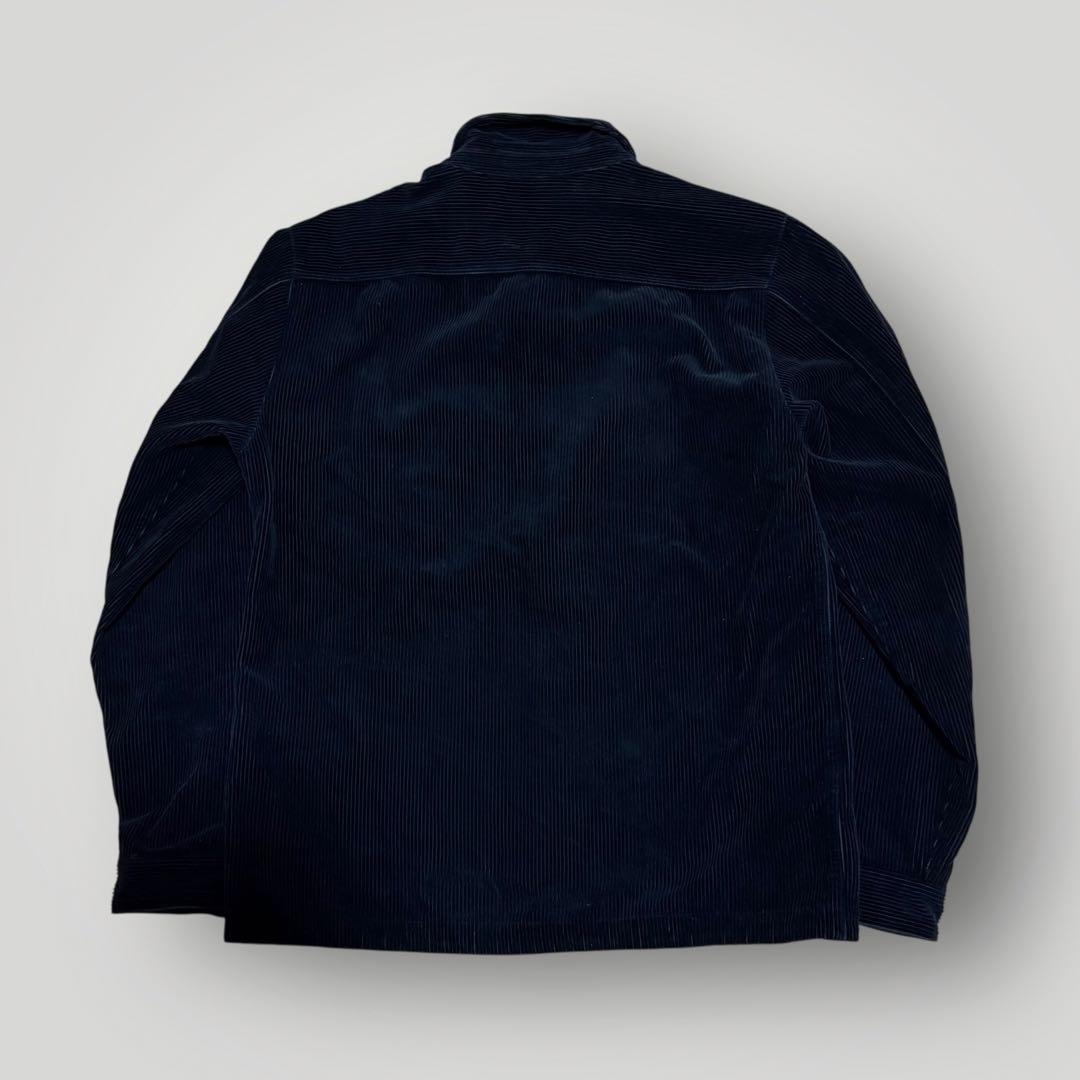 美品　STONE  ジップアップ　コーデュロイジャケット ブラック