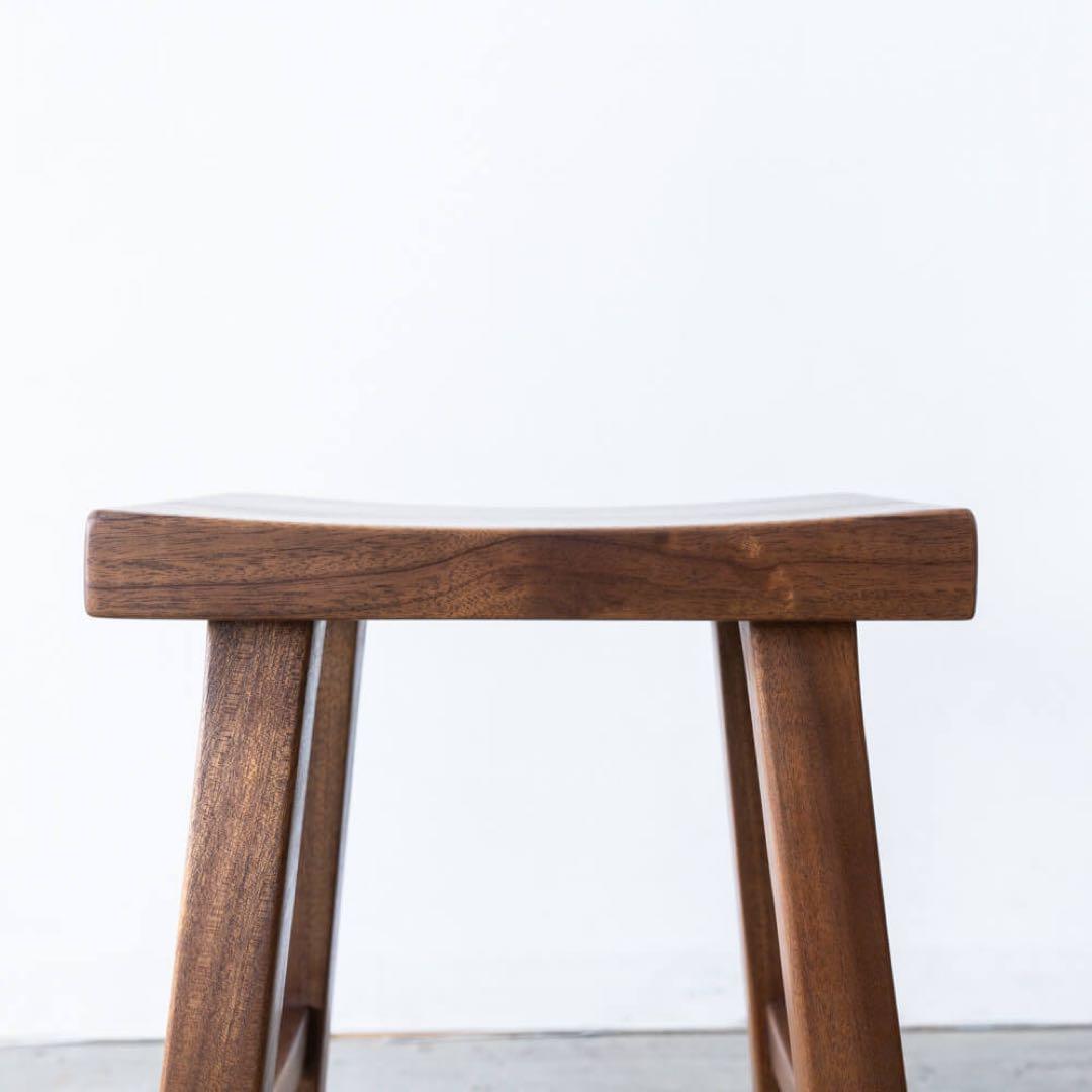 スツール 和組 クルミ / ウォールナット オイル仕上げ