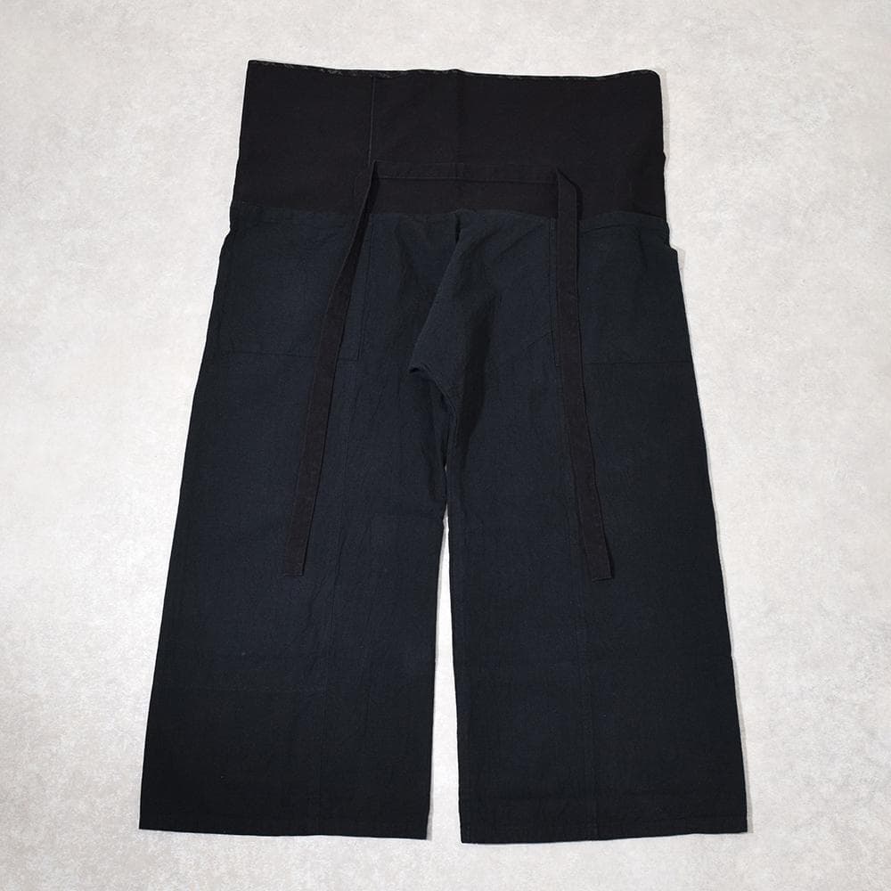 ソウソウ SOU・SOU 伊勢木綿 20/20 麻混 風靡 下 濡羽色 L