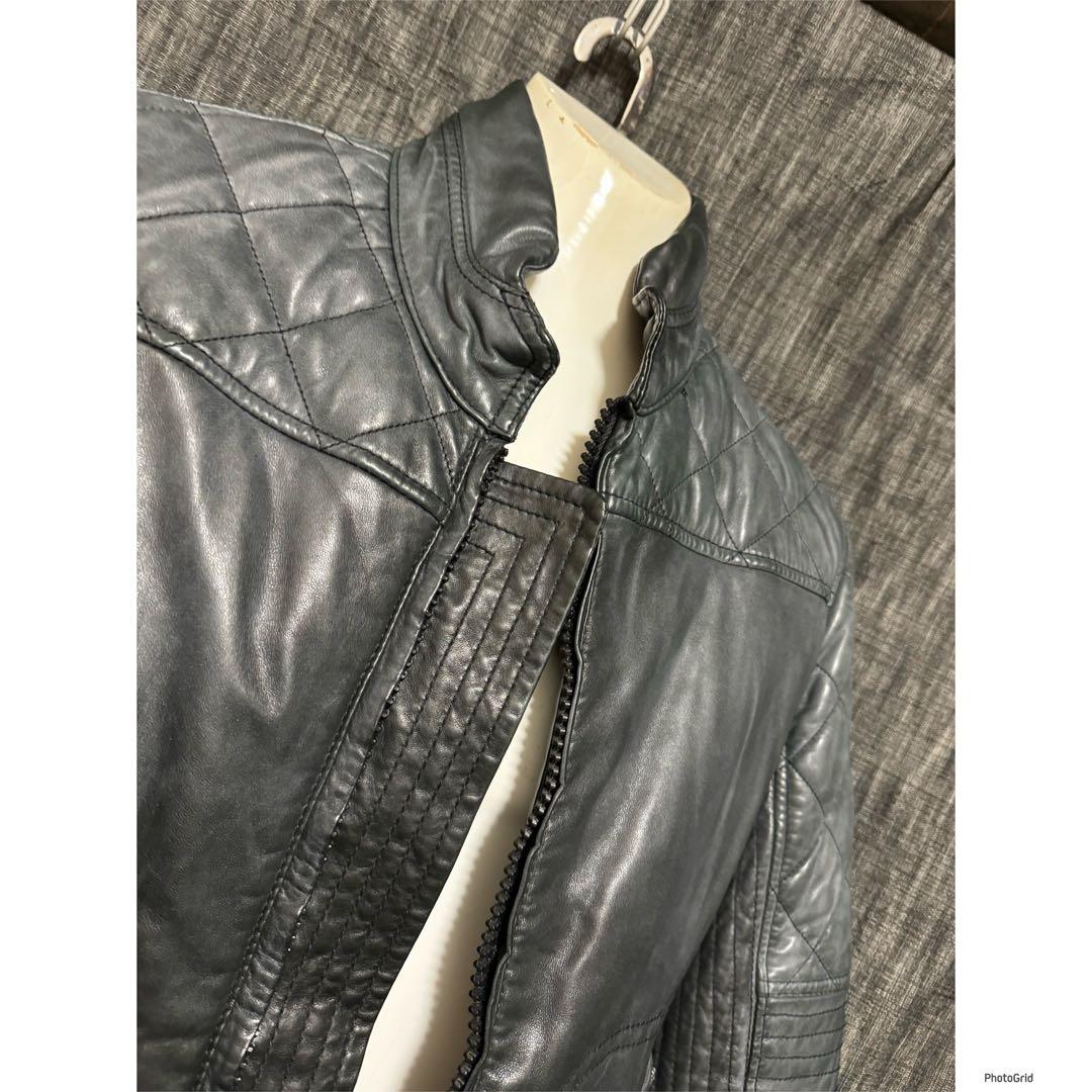 GIORGIO BRATO ラムレザー　コーティング レザージャケット　46 M